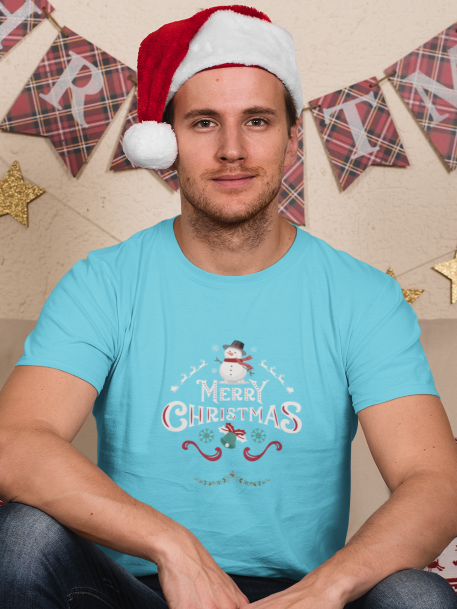 "Merry Christmas" Snowman unisex christmas t-shirt