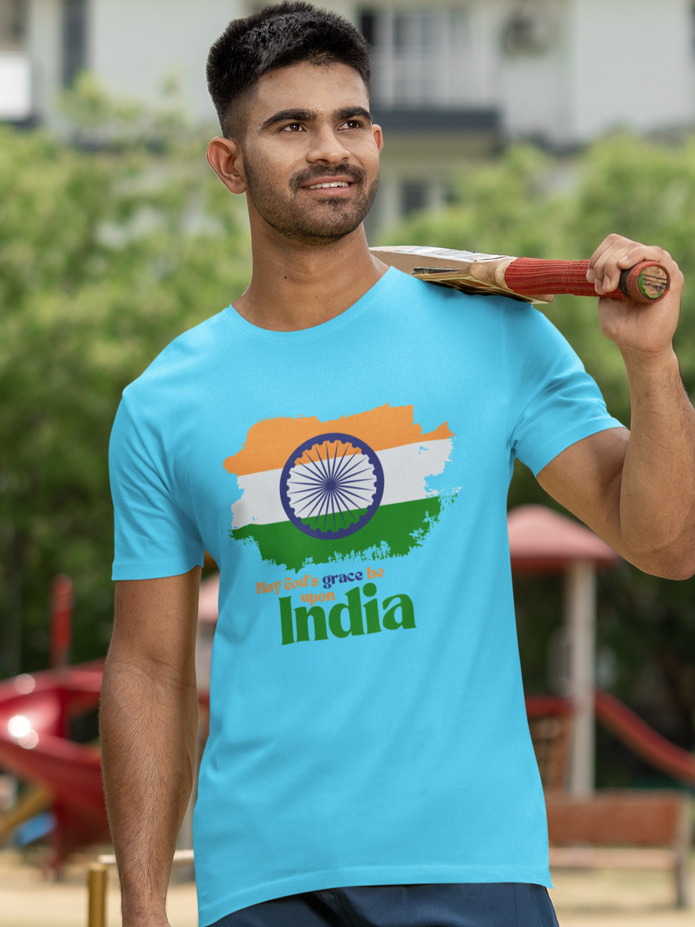 "May God's Grace Be Upon India" unisex christian t-shirt