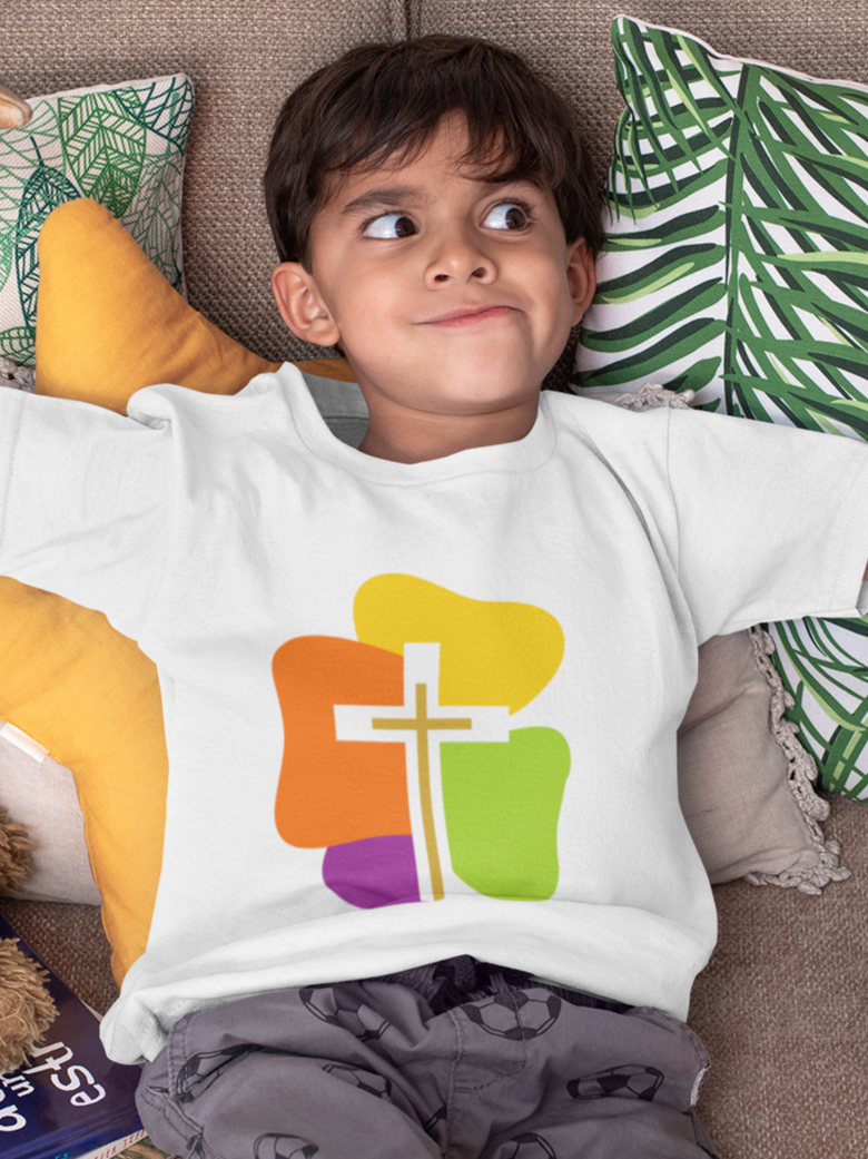 'Colorful Cross' boys christian t-shirt