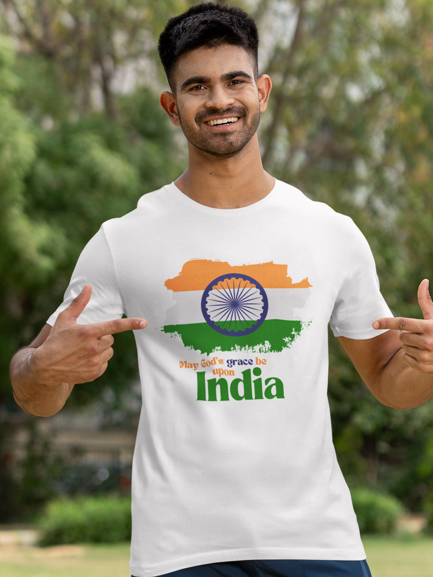 "May God's Grace Be Upon India" unisex christian t-shirt