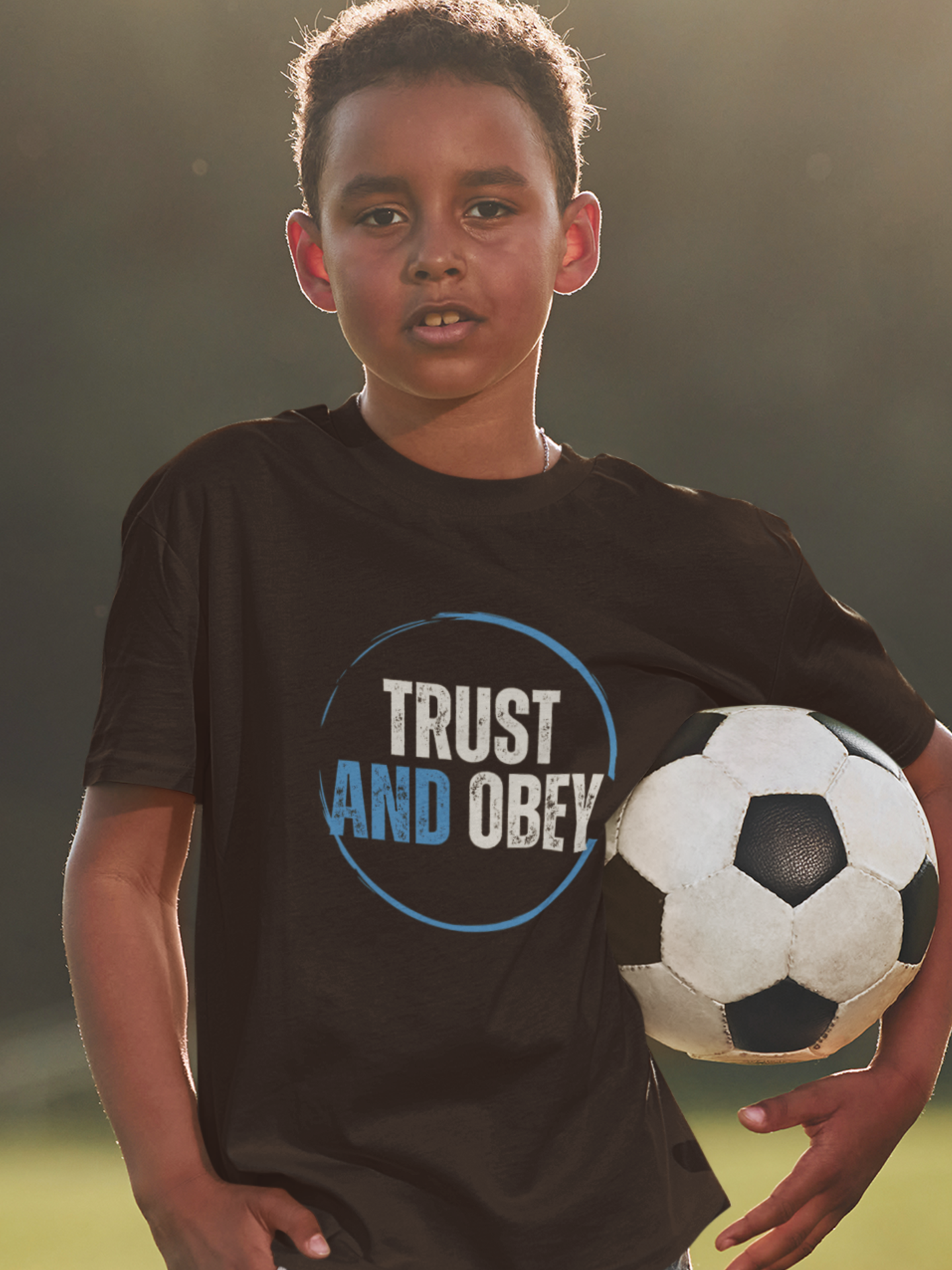 "Trust and Obey" boys christian t-shirt