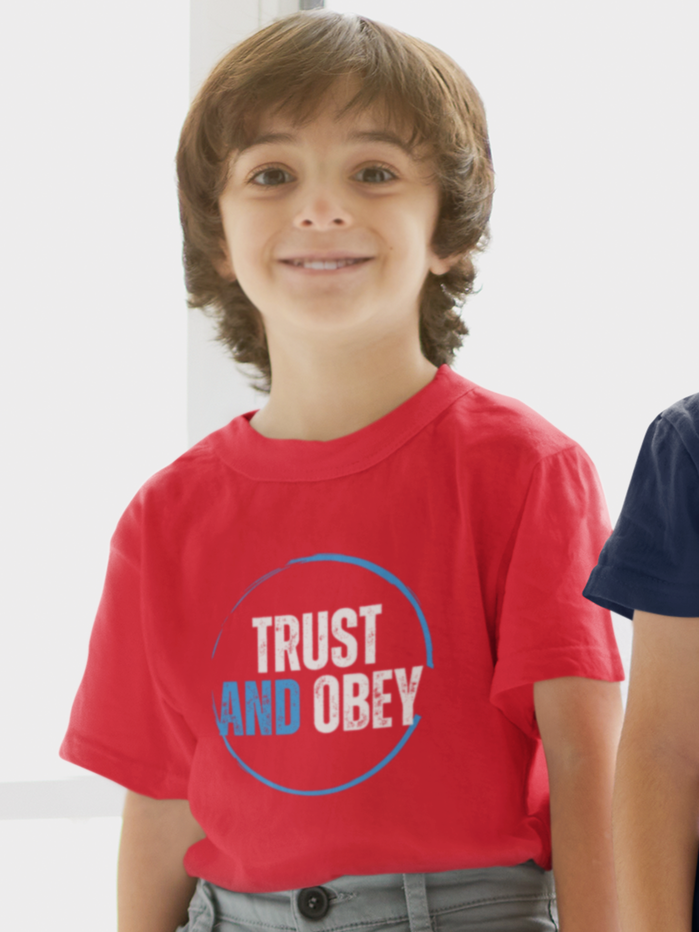 "Trust and Obey" boys christian t-shirt