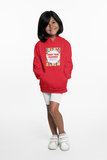 Red "Count your blessings" kids christian hooded sweatshirt