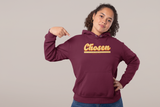 Maroon “Chosen” unisex Christian hooded sweatshirt
