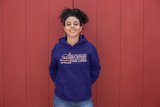 Navy Blue "As for Me and My house We will serve the Lord" unisex christian hooded sweatshirt