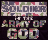 Black 'Soldier in the Army of GOD' unisex christian t-shirt
