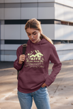 Maroon "Faith can move mountains" unisex christian hooded sweatshirt