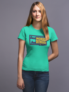 Flag green "He must increase I must decrease" women's christian t-shirt