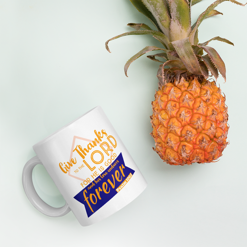 "Give Thanks to the Lord" - Christian Coffee Mug