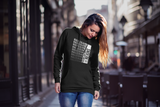 Black "Hallelujah for our Lord God Almighty reigns" unisex christian hooded sweatshirt