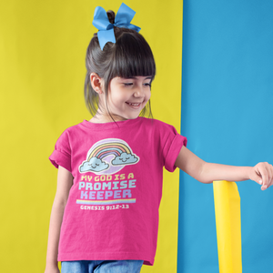 Pink "Promise Keeper" girls christian t-shirt