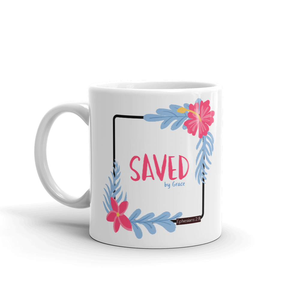"Saved by Grace" - Christian Coffee Mug