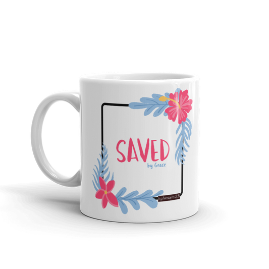 "Saved by Grace" - Christian Coffee Mug