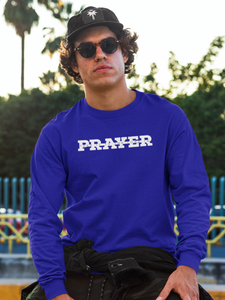 Royal blue "Take it to the Lord in Prayer" Men’s full sleeve Christian t-shirt