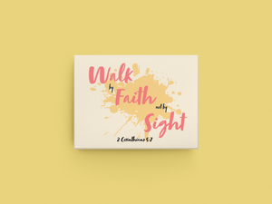 "Walk by Faith not by Sight" - Canvas Wall Decor