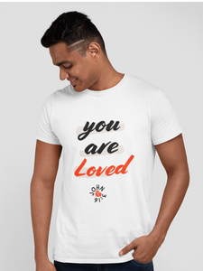 White "John 3:16 - You are Loved" unisex christian t-shirt