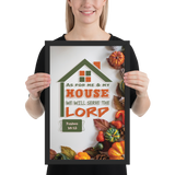 "As for Me and My house We will serve the Lord" - Frame (12 X 18 inches)