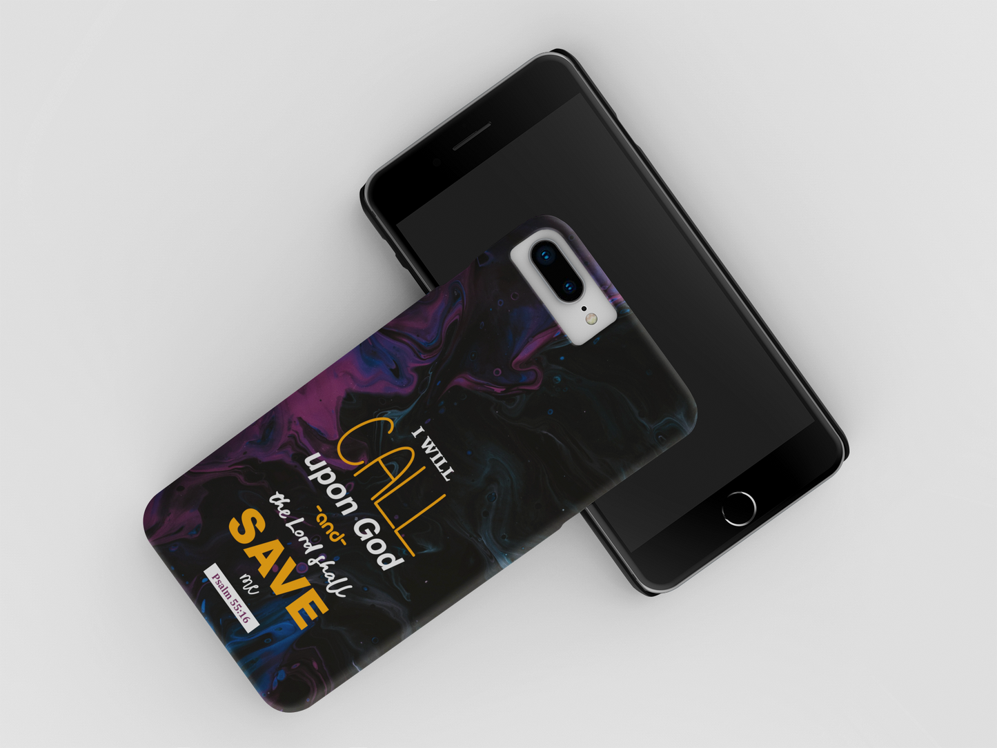 "I will call upon God" Christian Phone Back case