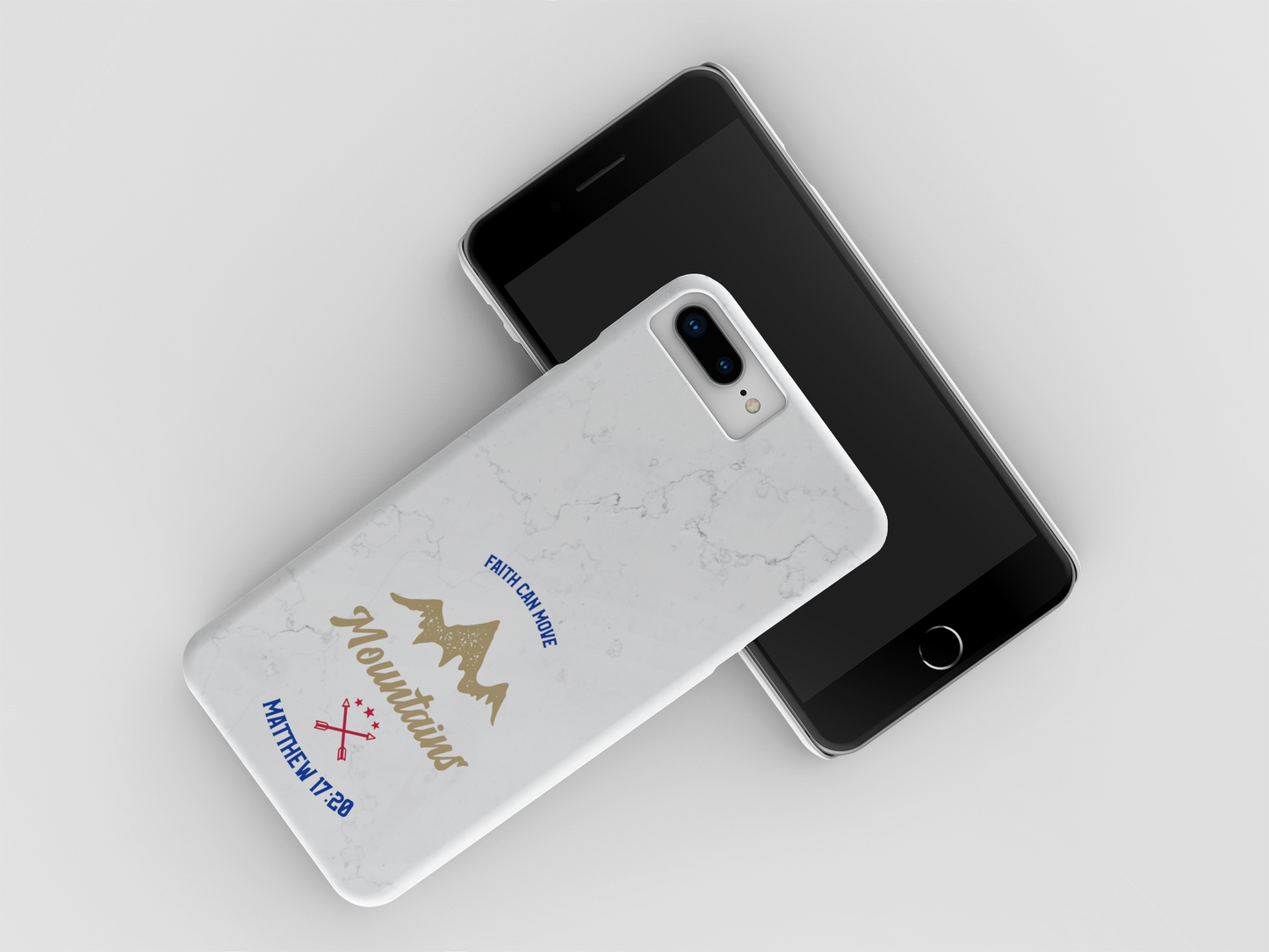 "Faith can move mountains" Christian Phone Back case