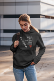 Black "Walking with the Lord is my cardio" unisex christian hooded sweatshirt